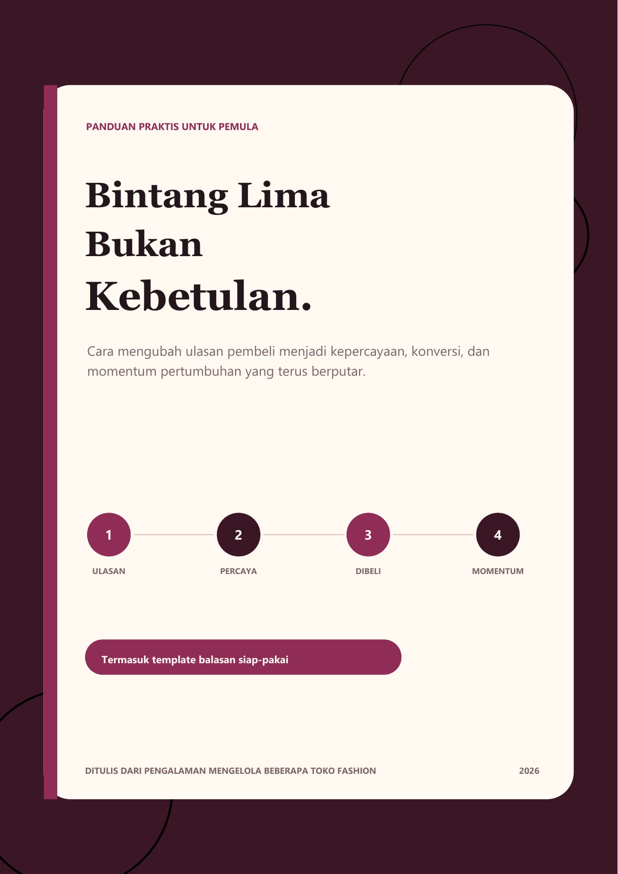 Sampul Bintang Lima Bukan Kebetulan